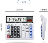 OSALO OS-2135 Pro Extra Large LCD Desk Calculator Solar Battery view 4