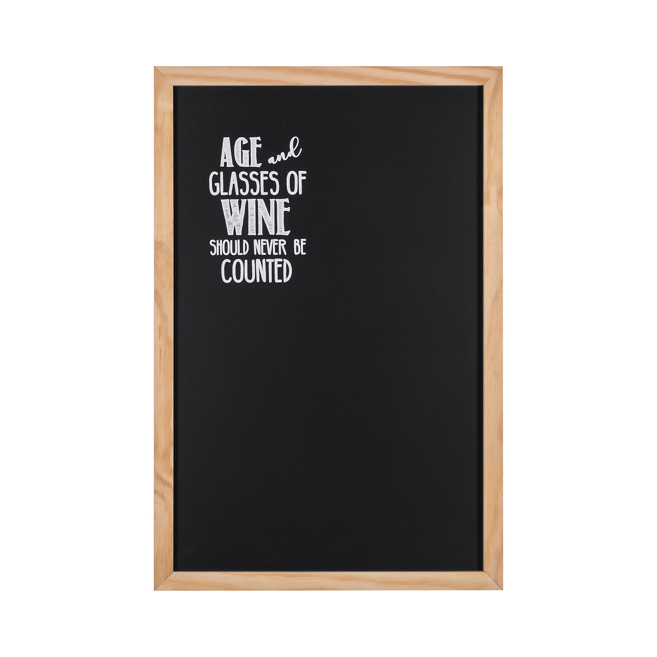 Bi-Office - Vino Quote Chalkboard, 400 x 600 mm, Pine Frame