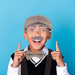 JcHrmers 7 PCS 100 Days of School Old Man Costume