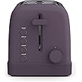 bella 2 Slice Toaster, 6 Setting Shade Control w Reheat, Cancel, Bagel & Defrost Buttons, Removable Crumb Tray, Anti Jam & Auto Shutoff, Auto Centering Guides & Cord Wrap, 900 Watt, Plum
