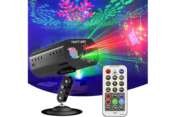 Party Lights,Disco Lights,Dj Lights Strobe Stage Lights Rave Light Disco Ball Laser Lights Sound Activated Multiple Patterns