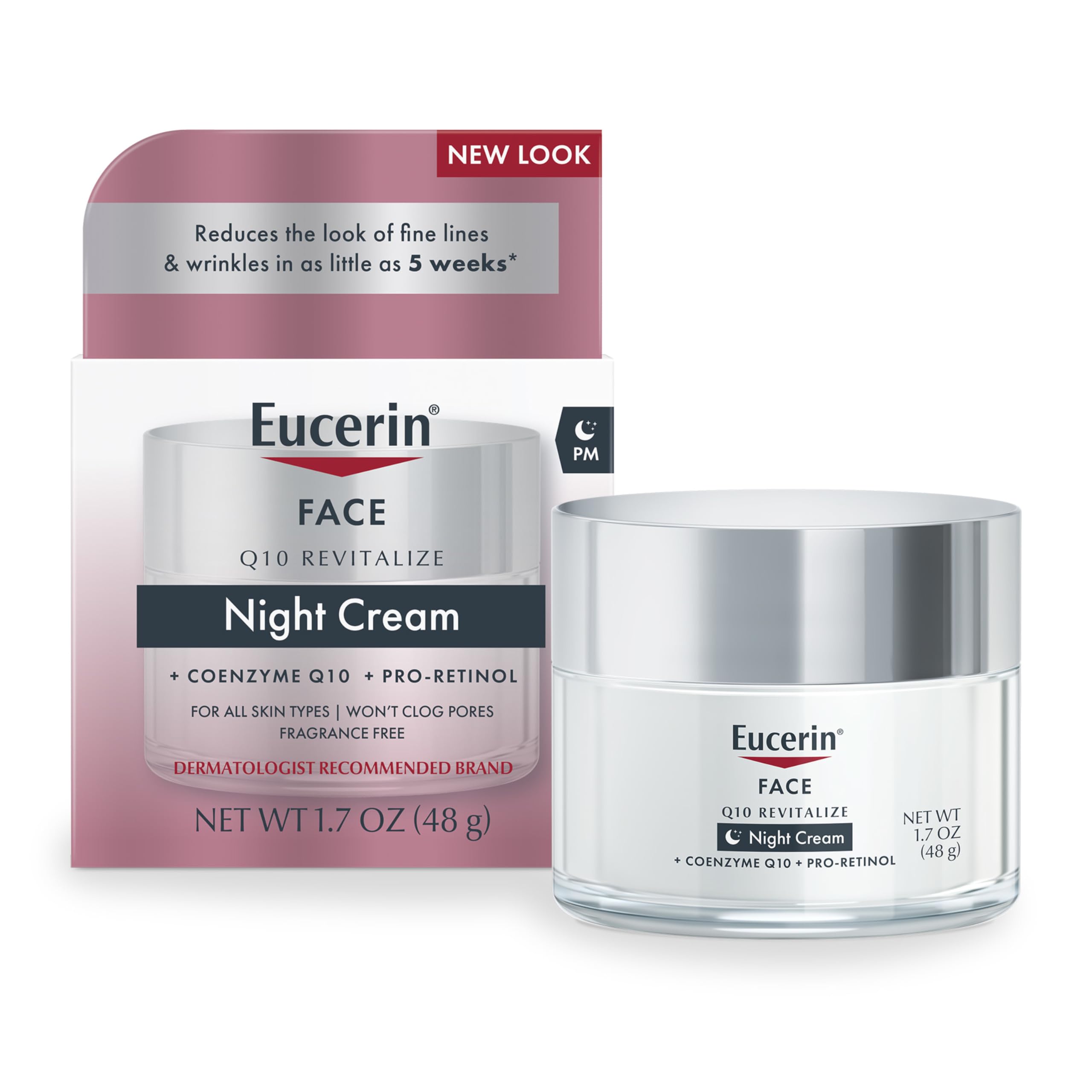 Eucerin, Q10 Anti-Wrinkle + Pro-Retinol Night Cream, 50ml (48g)
