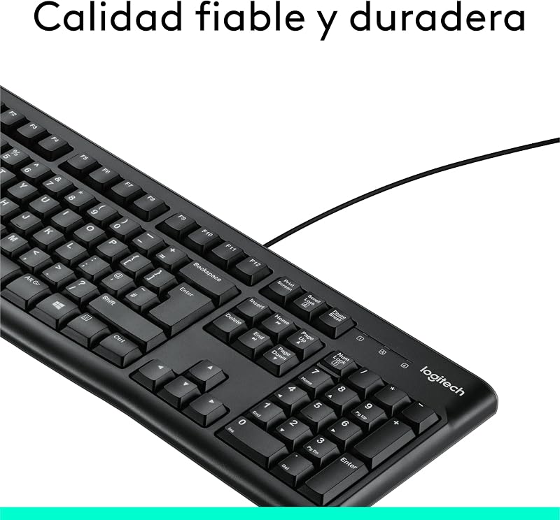 Teclado com fios K120 para Windows