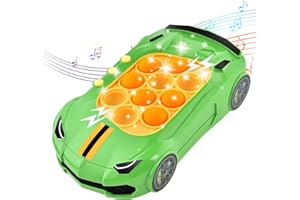 UXSIO Fast Push Bubble Game, Light Pop Game Up Fidget Toy Handheld Game Machine for Kids, 4 Modes Bubble Stress Toys, Christmas Birthday Gift for Boys and Girls 3 4 5 6 7 8+ Year Old, Green