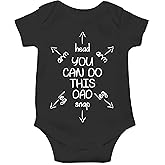 You Can Do This Dad - Funny Baby Essentials Bodysuit - Cute Baby Girl Clothes Newborn Boy Outfit (Newborn, Black)