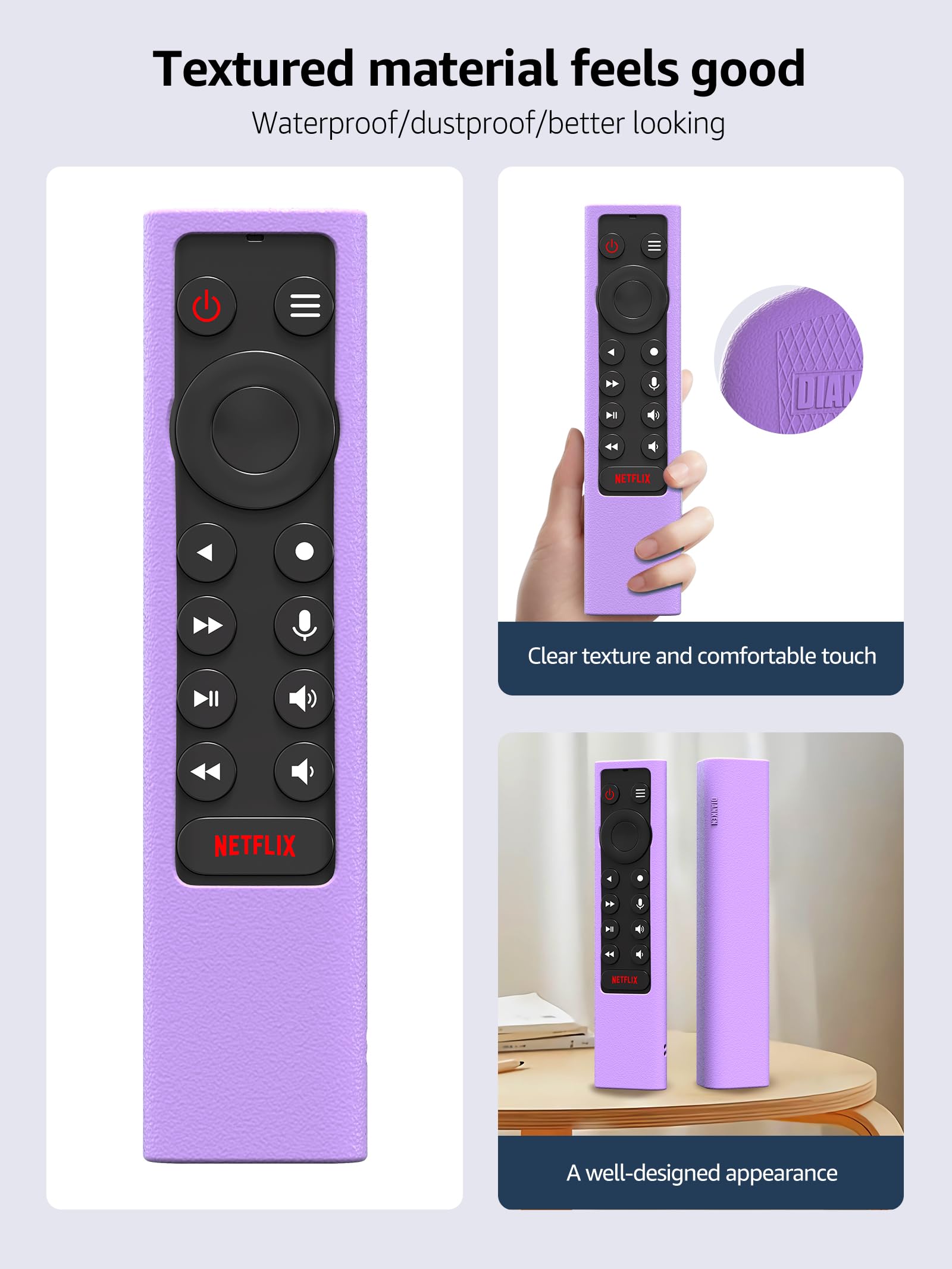 Shockproof Case Compatible for NVIDIA Shield Android TV Pro 4K HDR Streaming Media Player,Skin Holder for NVIDIA Shield Remote Controller(Glow-Purple)