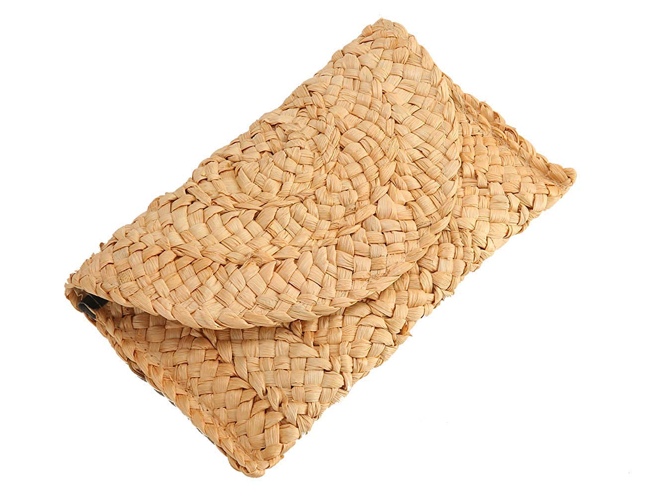 Fioeyr Straw Clutch Bag,Women Straw Evening Handbag Envelope Flat Summer Clutch Purse Beach Bag
