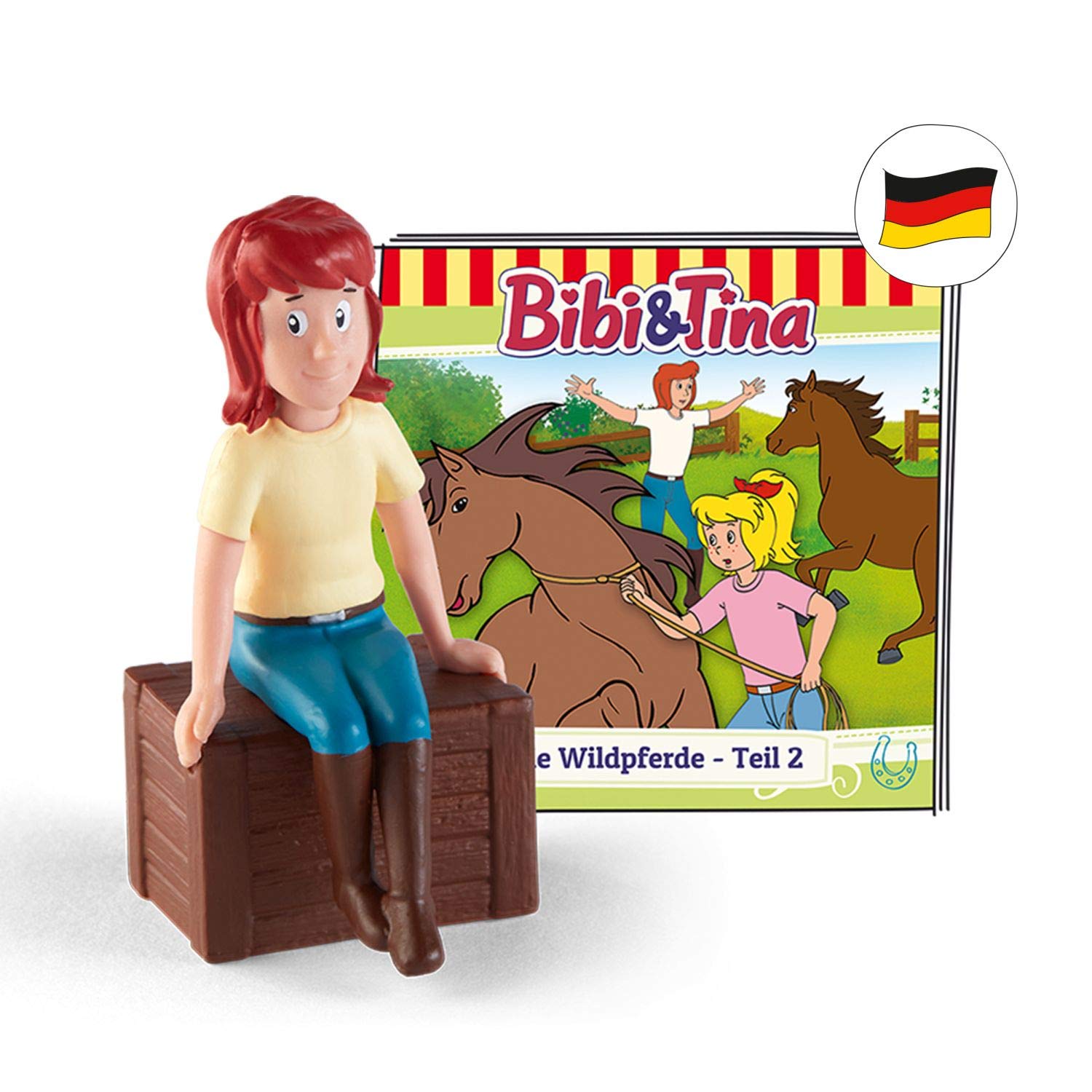 tonies Audio Figures for Toniebox - Bibi and Tina - The Wild Horses - Part 2 - Approximately 43 Minutes - From 6 Years - German Language