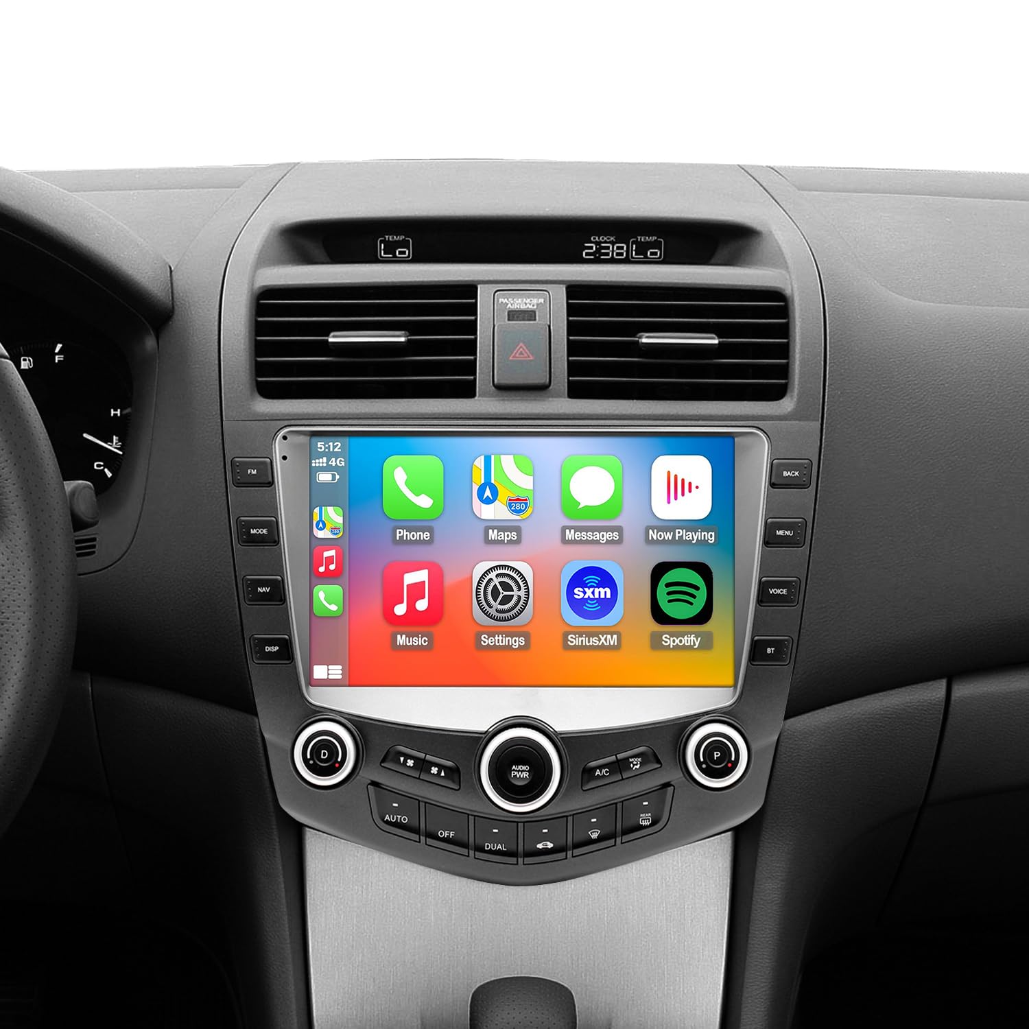 Photo 1 of QLED Radio for Honda Accord 7th Gen 2003 2004 2005 2006 2007 Upgrade,Touch Screen Stereo Replacement,Wireless carplay Android auto,4G LTE Network,Support SWC,Free Backup Camera