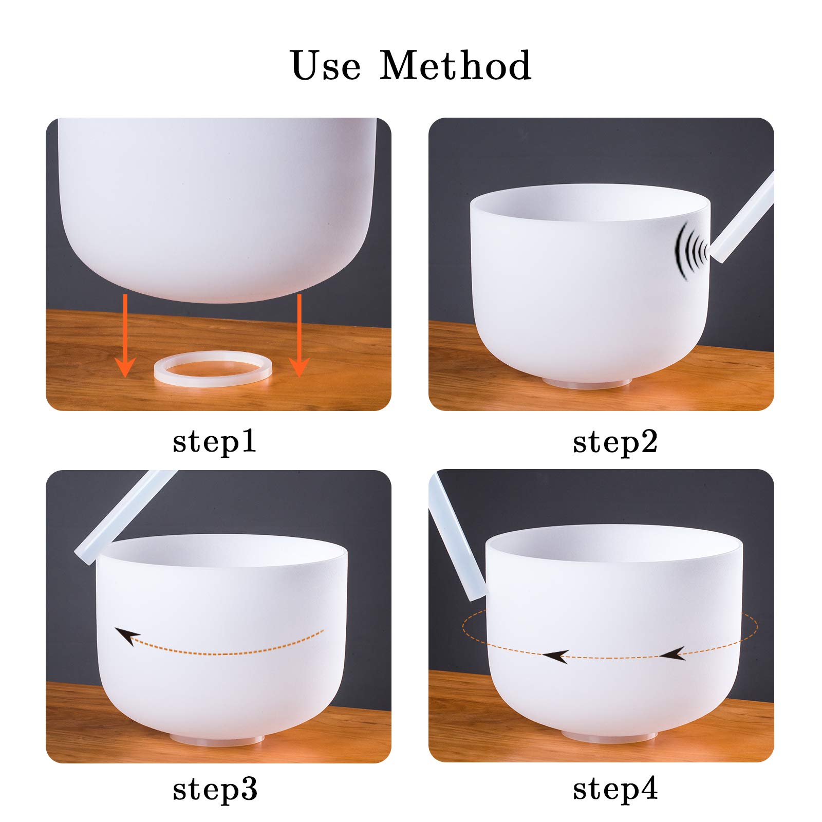 Mua SOLSHINE Crystal Singing Bowl B Note 440HZ 8 inch Crown Chakras ...
