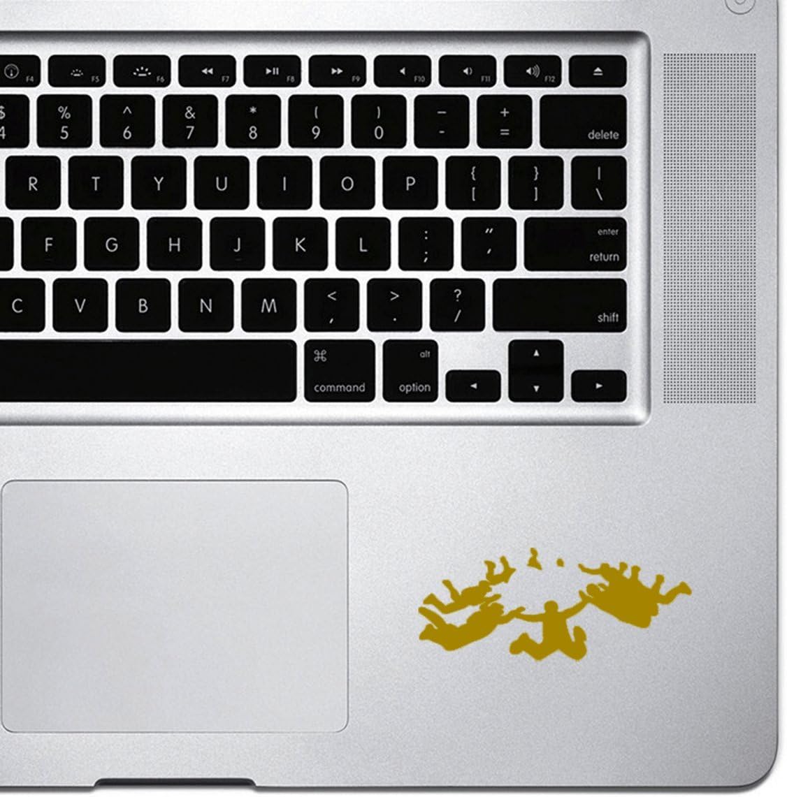StickAny Palm Series Skydiving Sticker for Macbook Pro, Chromebook, and Laptops (Gold)