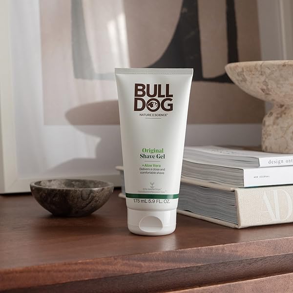 BULLDOG MENS SKINCARE AND GROOMING ORIGINAL SHAVE GEL, 5.9 OUNCE
