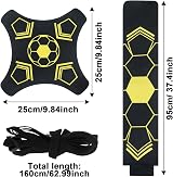 Dacitiery Football Kick Trainer Soccer Training Belt Fits Size 3-5 Balls view 2
