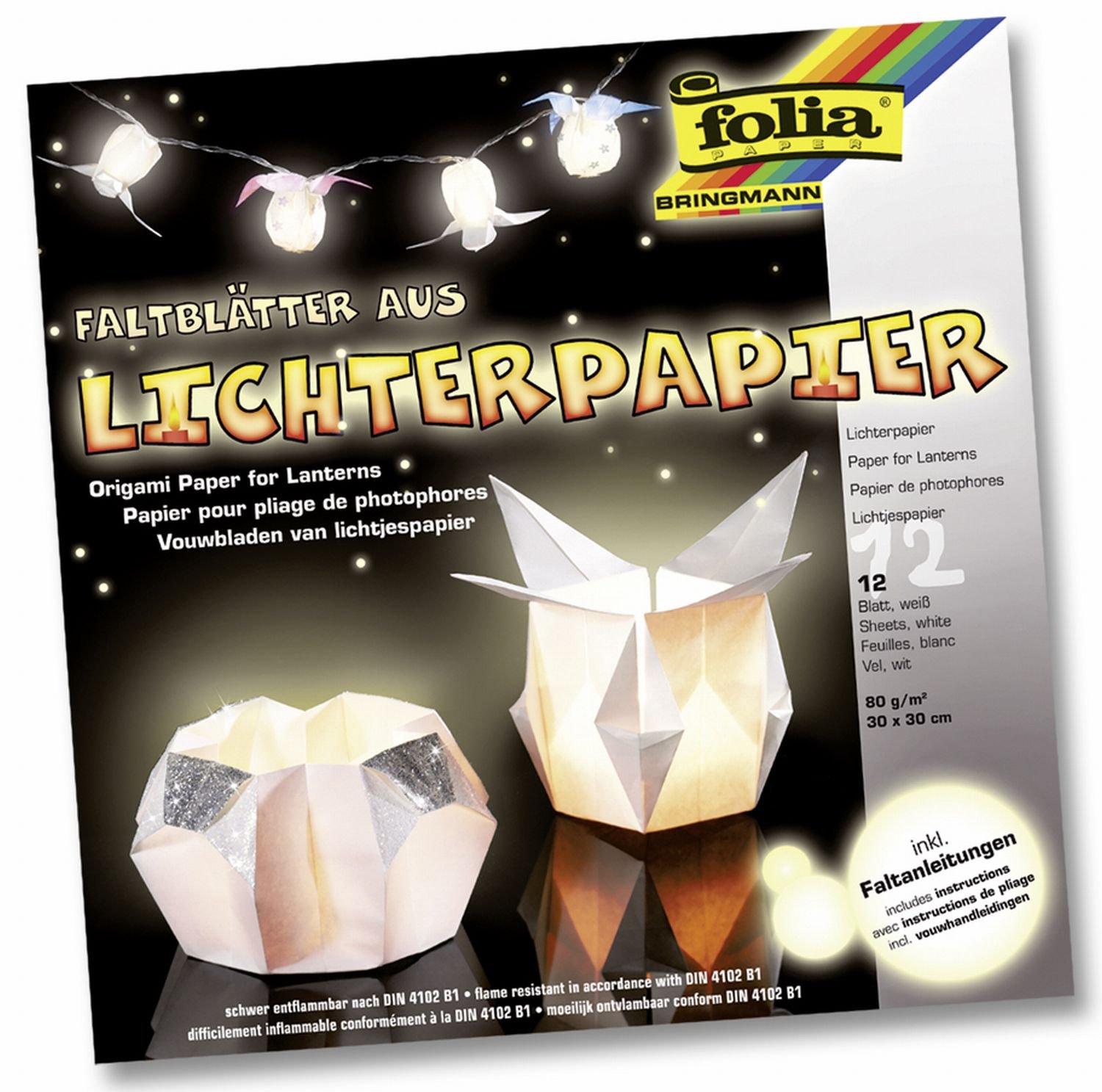 Creativ Light Paper - 30x30 cm, 80g - Perfect for Origami & Lanterns
