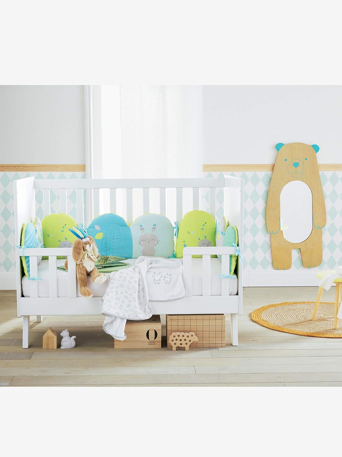 Vertbaudet Housse De Couette Bebe Reve Nordik Blanc Vert 80x1 Housses De Couettes Cuisine Maison Transmitiendo Com Ar