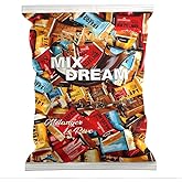 Parmida Chocolates Mix Dream - Assorted Chocolate Mini Bars Variety Pack, 1kg Bulk Bag - 4 Flavours (Coffee, Crispy, Sesame, 
