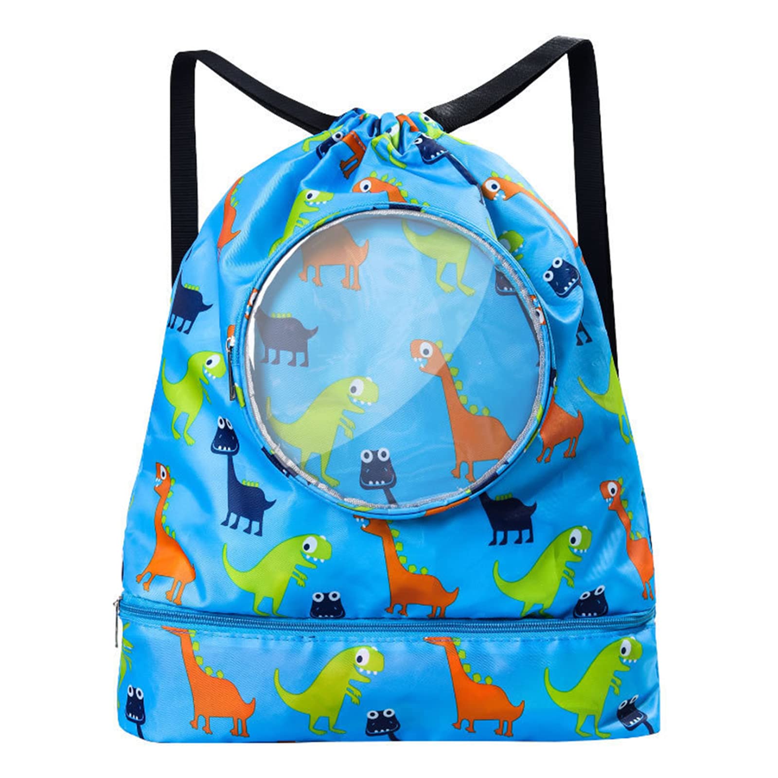 Cosysparks Drawstring Bag Kids Swimming Bag,Waterproof Thick Cords Dry-Wet Separation Shoe Compartment Beach Backpack for Diving Sports Boys Swim Bag Girls