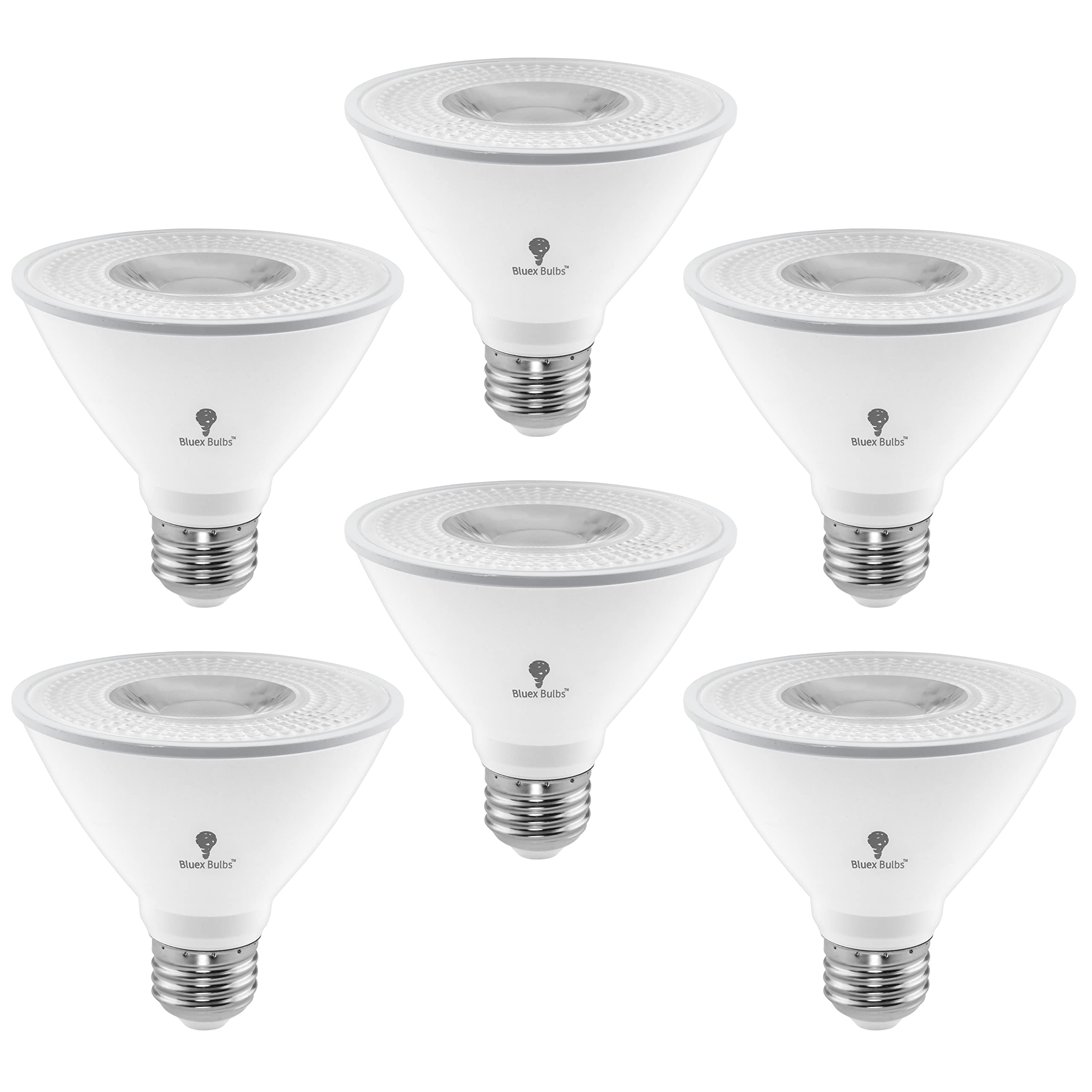 Photo 1 of 6 Pack PAR30 Short Neck LED Flood Light Bulb 10W 75 Watt Equivalent 850 Lumens Waterproof E26 3000K Warm White Super Bright PAR30 LED Bulb for Security, Led Spotlight Bulb Led Recessed Light Bulbs