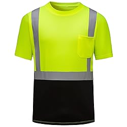 DPSAFETY High Visibility Shirts Quick Dry Safety T