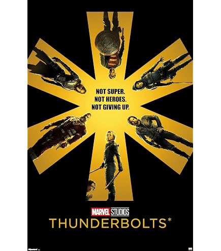 Amazon.com: THUNDERBOLTS - Póster de película original de 2 caras