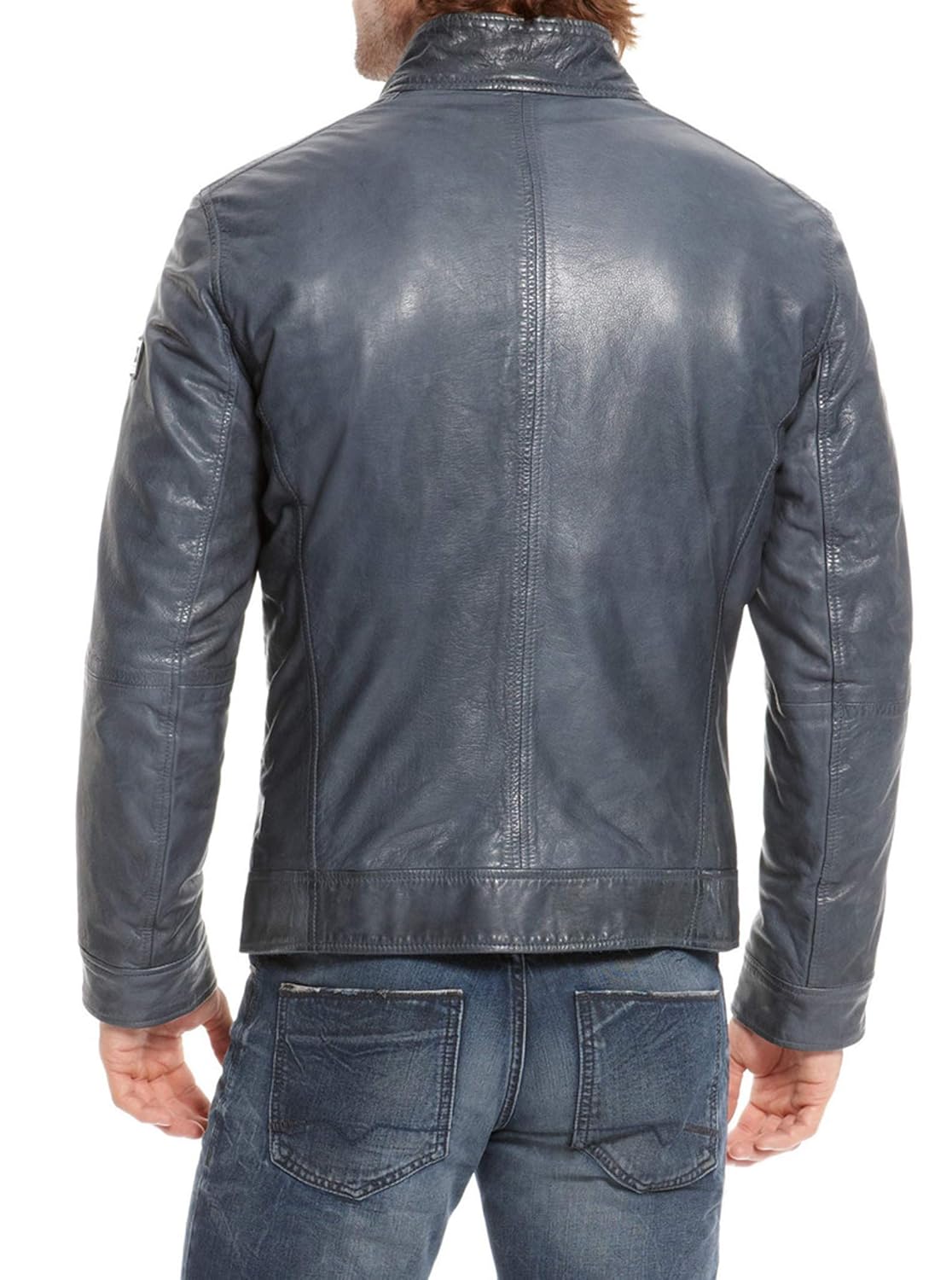 Buy K&K Full Sleeves Genuine Leather Jacket For Men, ILW78 at Amazon.in