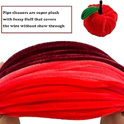 Swpohrat 300 Pieces Shades of Red Pipe Cleaner