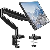 MOUNT PRO Single Monitor Mount Stand fits 22-35 inch/26.4lbs Ultrawide Computer Screen, Long Monitor Arm with Height/Tilt/Swi