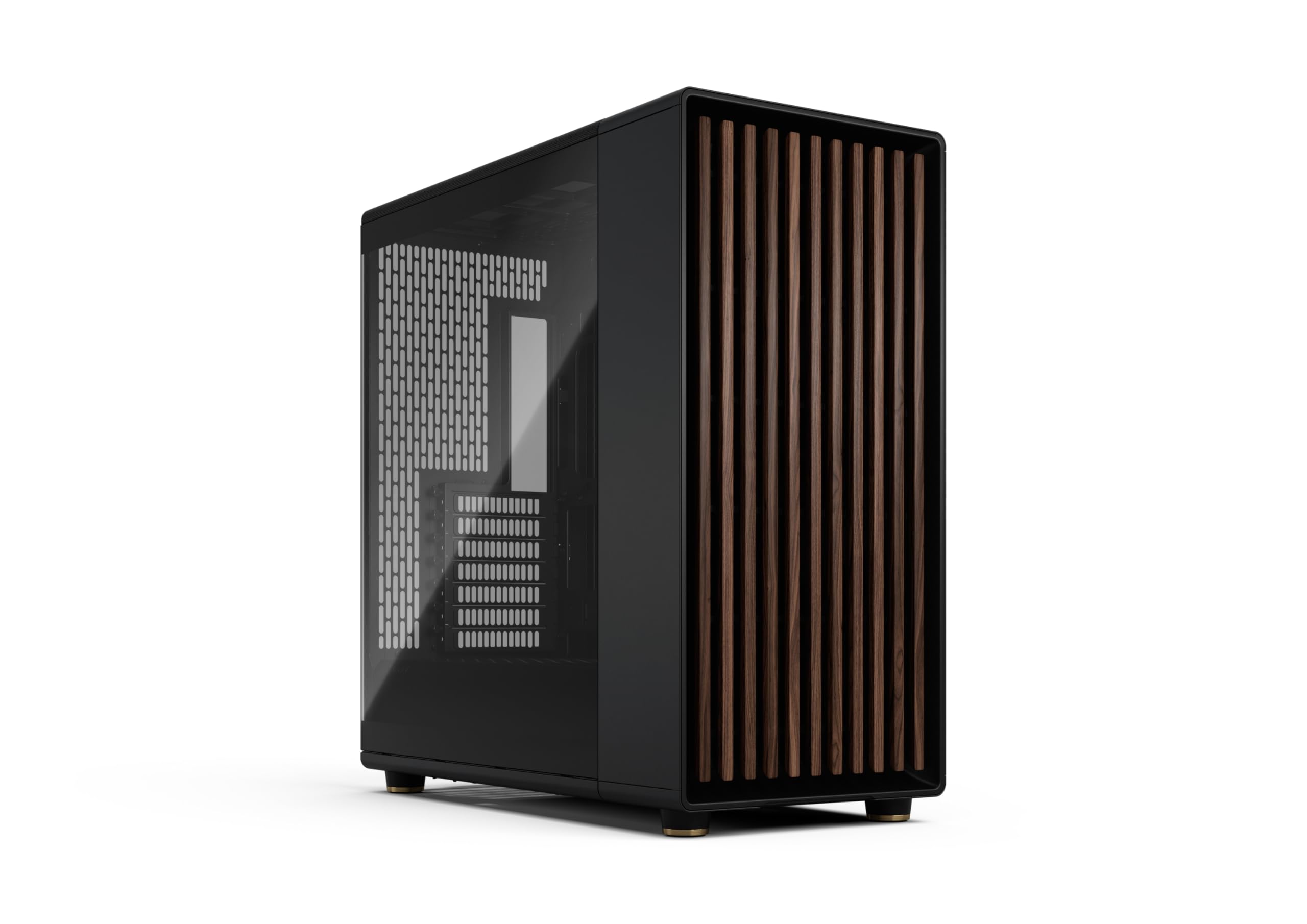 Fractal Design North Xl Rc Charcoal Black Tg Dark - Pc Case For Reverse Connector Motherboards - Includes 3 X 140 Mm Fans - Type-C Usb - Rc Atx Full Tower Case