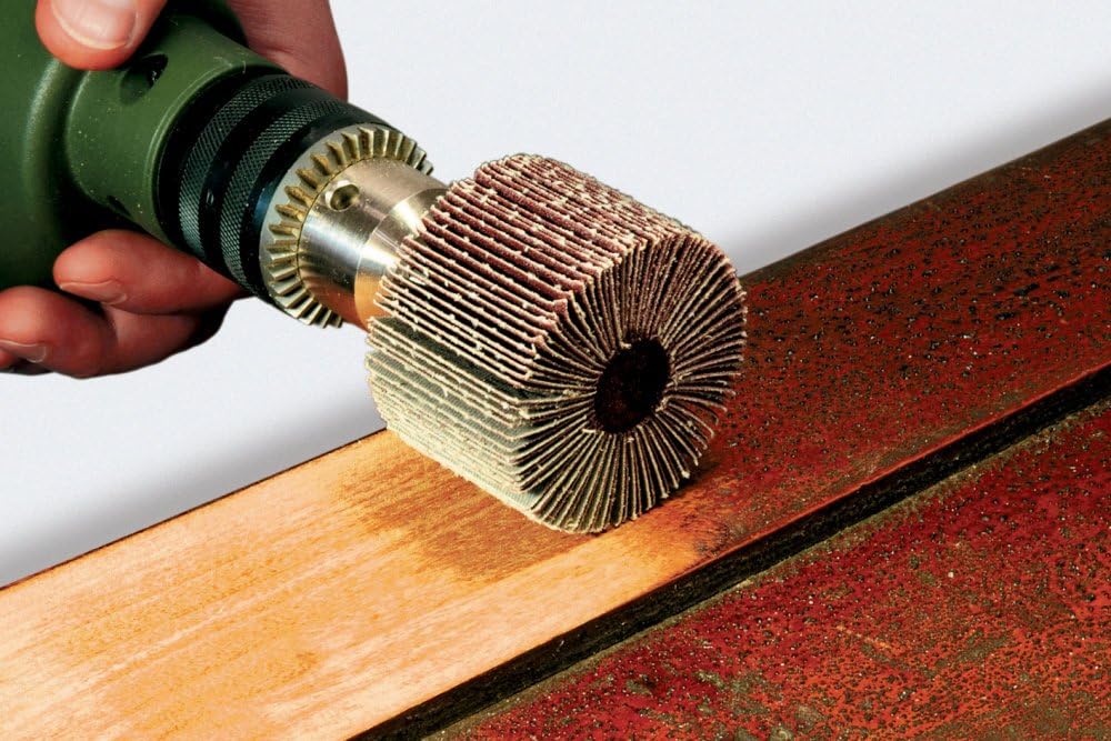 wolfcraft Rotary Flap Wheel Sander, diameter 20 mm, grain 120 I 2037000, 20 X 20 - Image 4