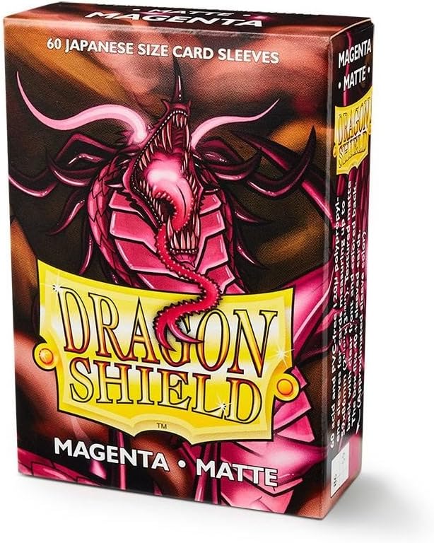 Dragon Shield Small Sleeves - Japanese Matte Magenta (60 Sleeves) - Image 3