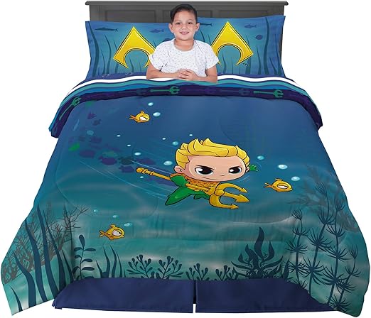 teal kids bedding