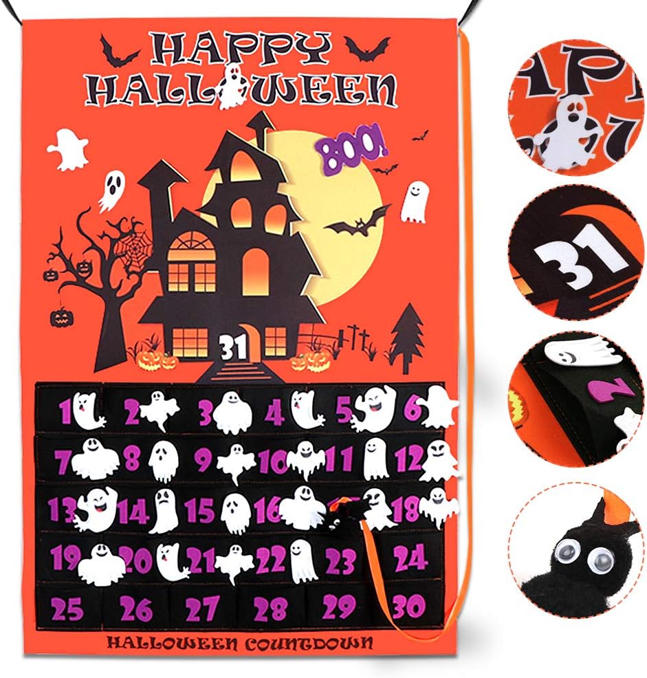 Felt Halloween Countdown Calendar 
