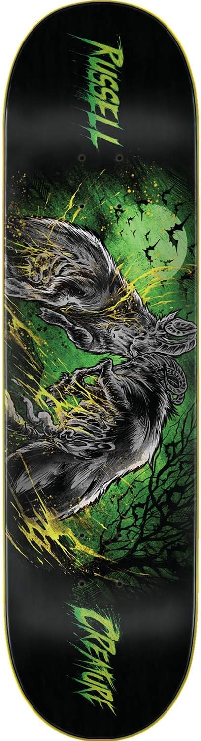 Creature Russell Battering Ram Skateboard Deck -8.6 - (Bundled with Free 1'' Hardware Set)