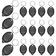 Daemson Mini LED Keychain Flashlight, Ultra Bright Tiny Flashlight, Small Keychain Flashlight White Light, Micro Pocket Key Ring LED Flashlight for Emergency Lighting Batteries Included (16PCS)