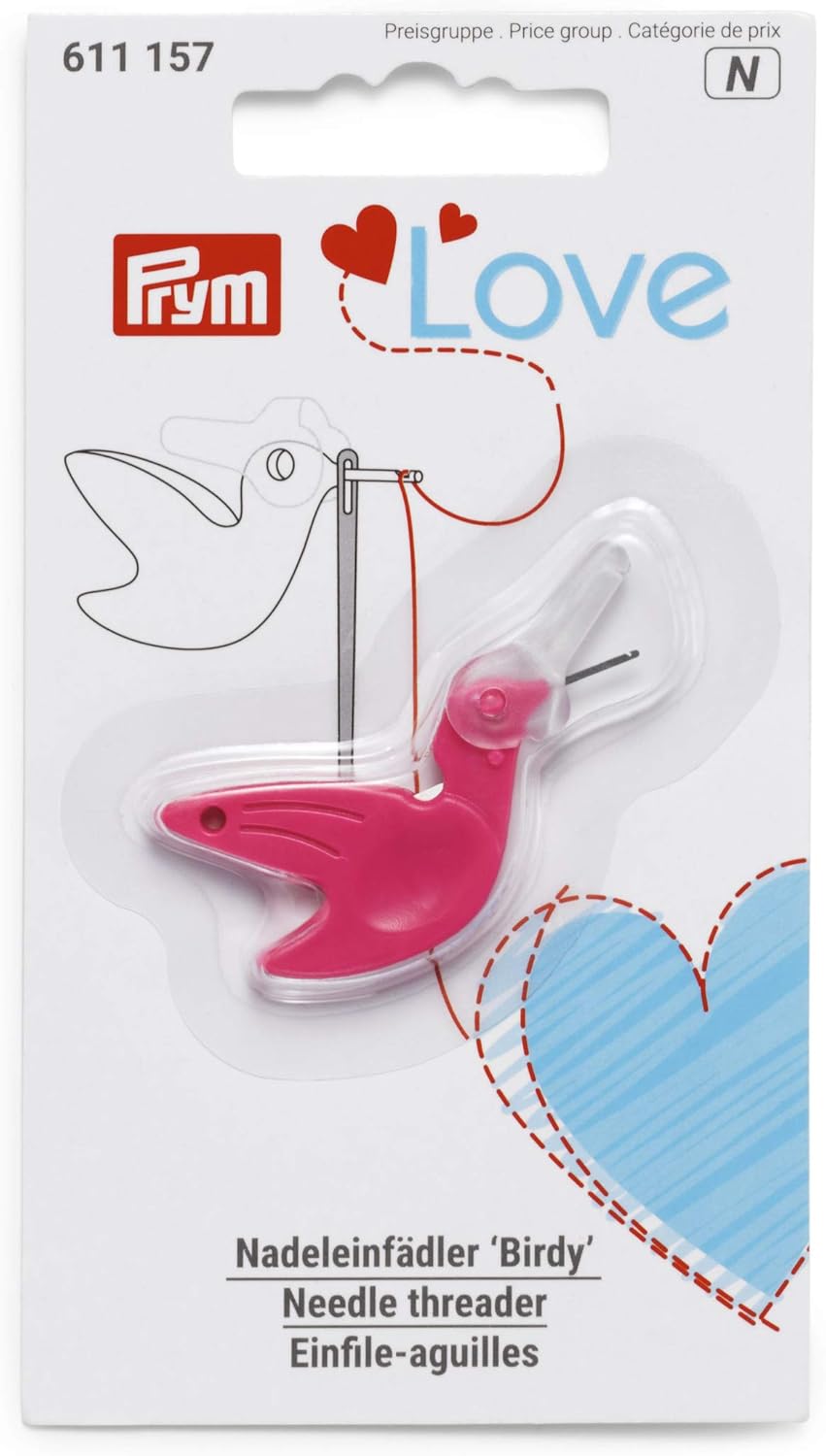 Prym Love Nadeleinfädler Birdy, 9,5 x 1,5 x 7,3 cm
