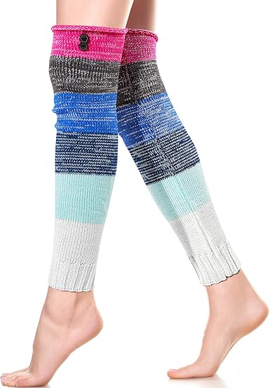 Women S Hosiery Socks Women Boho Winter Warm Leg Warmers Cable Knit Knitted Crochet High Long Socks Badvocates