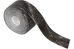 EVERDIJ Caulk Tape Sealant Strip, Self Adhesive Caulk Tape Sealant Strip, 16.4/32.8Ft PVC Waterproof Sealing Tape for Kitchen Bathtub Countertop Bathroom Toilet Sink Wall Corner (16.4FT Black Marble)