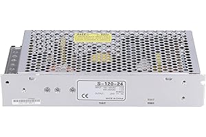 Switching Power Supply S 120 24 - AC 100-240V Input to DC 12V 24V Output - 120W Adapter for LED Light Bars, LED Displays, 3D 