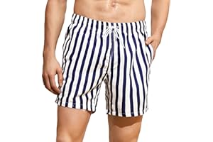 MADHERO Mens Swim Trunks Short Bathing Suit with Mesh Lining Swimming Shorts