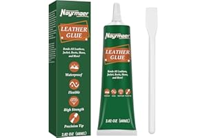 Nayrmaer Leather Glue, 60g Special Leather Adhesive, Permanent Clear Washable for Bonding Between Leather and Leather, Leather and Substrates of Different Materials (Leather Glue)