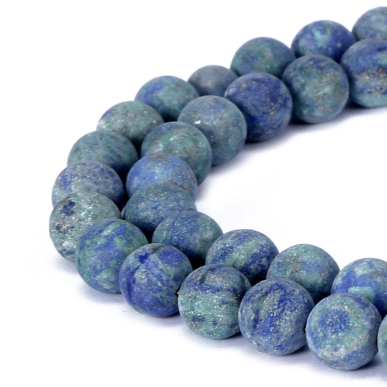 Beautiful Natural Agate Beads 8mm Round Loose Beads for Jewellery Making Chrysocolla