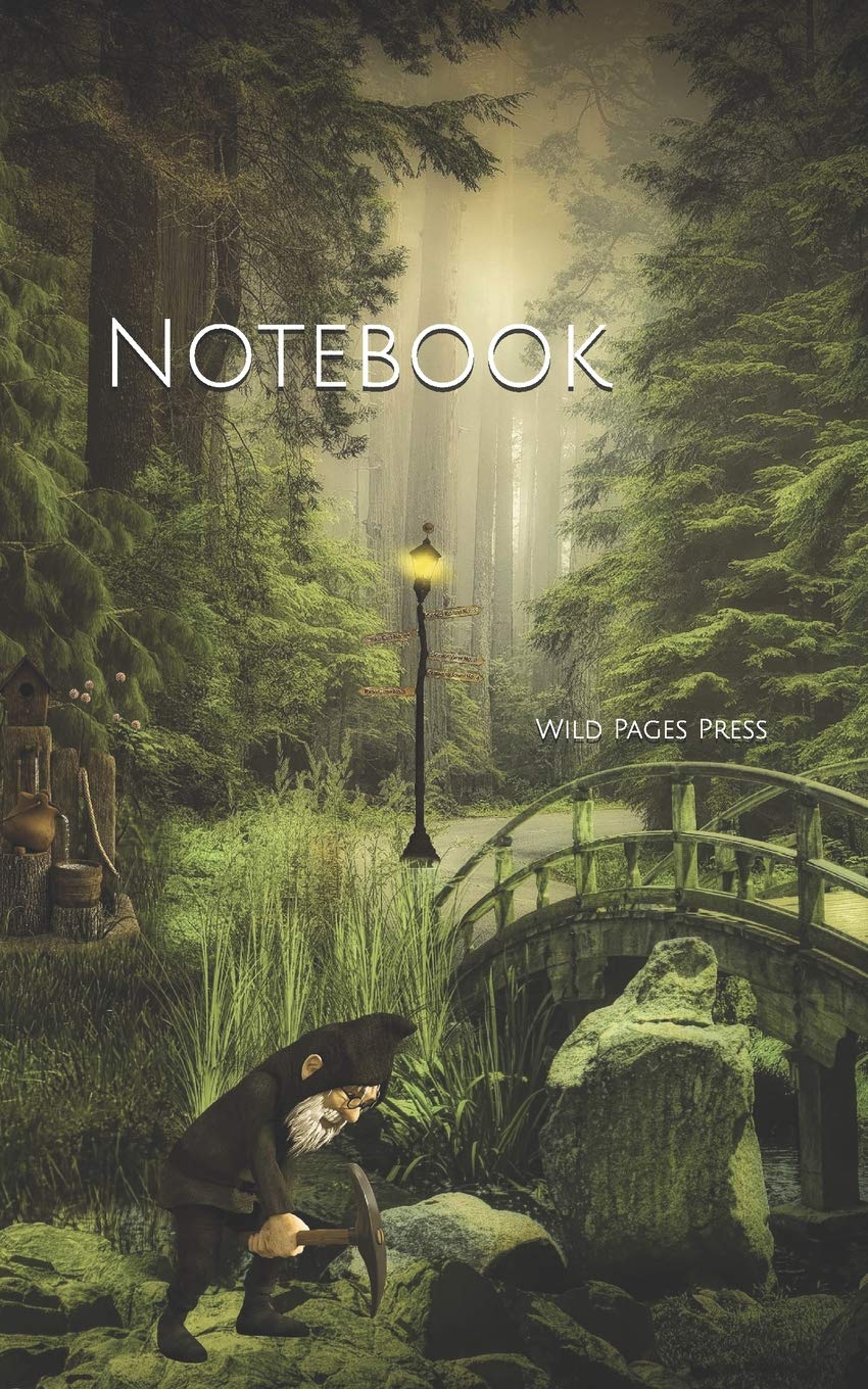 Notebook Dwarf Forest Fantasy Fairy Tales Landscape Wild Pages Press Amazon Com Books