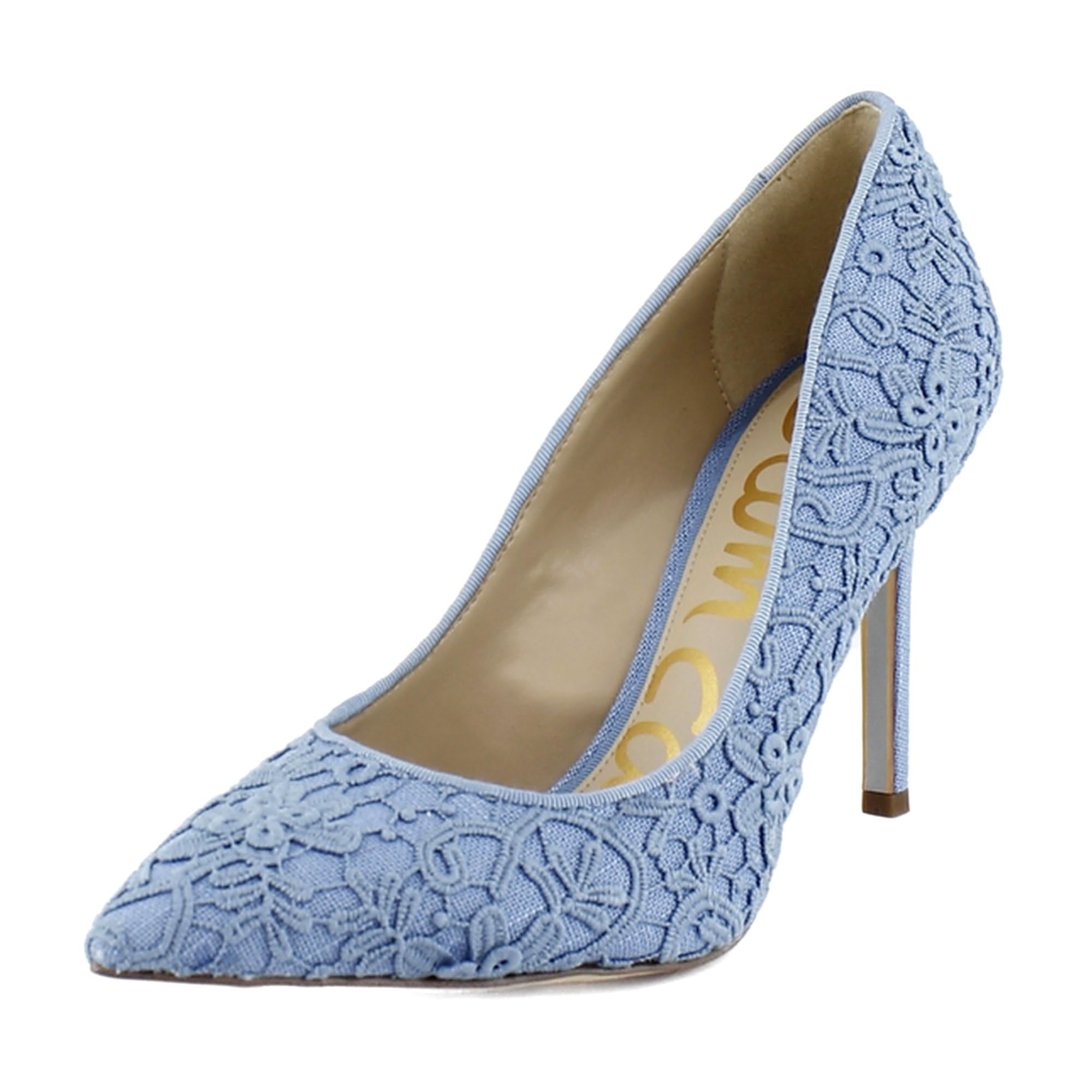 Sam Edelman Women's Hazel Pump Royal Sky Blue Lace 11 Medium Image