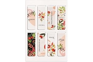 Morjor 8 Pcs Magnetic Bible Verse Bookmarks with Envelope, Bible Bookmarks for Women and Men, Inspirational Christian Bookmarks, Christian Gift, Hope & Comfort