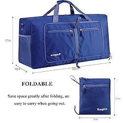 Woogwin Travel Duffel Bag Large Foldable Waterproof