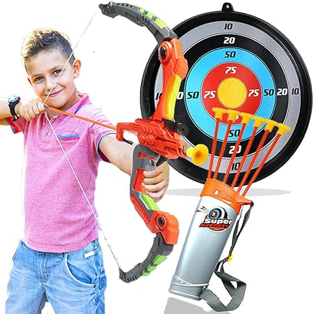Amazon Toytykes 弓矢セット 子供用 ライトアップ機能 アーチェリーおもちゃセット 吸盤矢6個付き 男の子 女の子 インドア アウトドア ガーデン 誕生日に最適なアウトドアおもちゃ ジャングルジム ブランコ おもちゃ