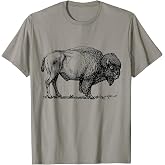 Buffalo American Bison Classic Print T-Shirt