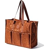 ESVAN Utility Tote Bag with Zip Top Waterproof Teacher Tote Bag for Teacher Work Women Beach