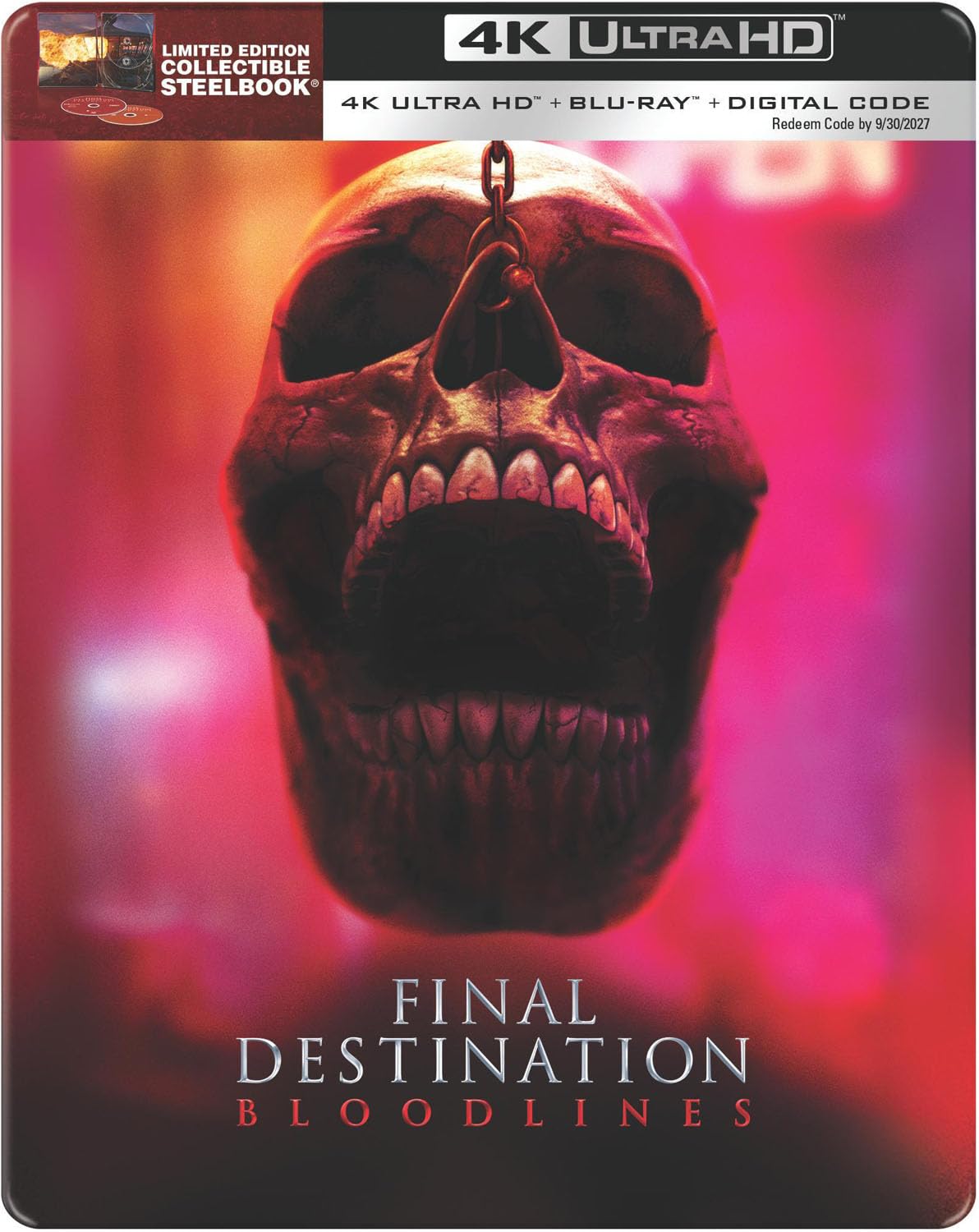 Final Destination: Bloodlines - Limited Edition Steelbook (4K Ultra HD + Blu-ray + Digital) Image