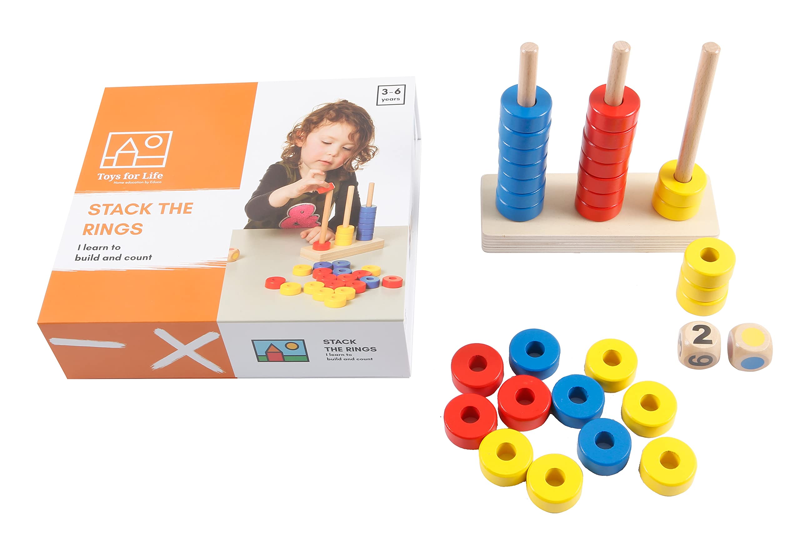 Toys for Life | Stack the Rings | Teaching Materials Mathematics | Mathematics | From 36 Months | Up to 72 Months
